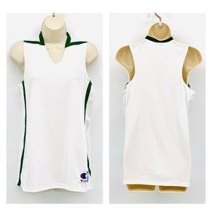 Champion Women's Double Dry Supreme Tank Top Size Small White Green NEW